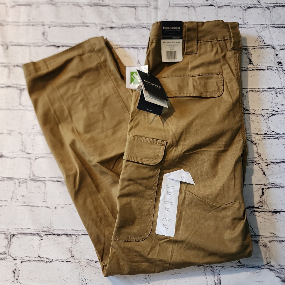 Propper Men's Kinetic Tactical Pants Coyote Brown Ripstop 30x32 F52944 NEW
